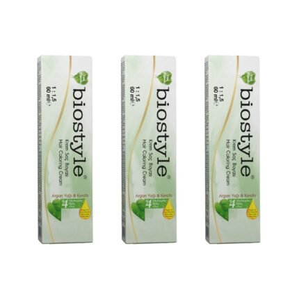 Biostyle Bitki Özlü Argan ve Keratin 7.00 Yoğun Kumral 3 Adet 60 ML Saç Boyası Oksidansız