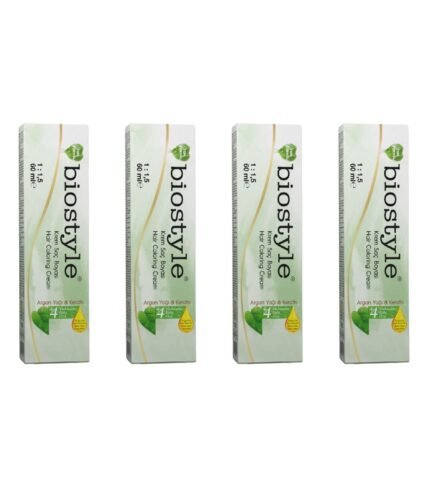 Biostyle Bitki Özlü Argan ve Keratin 0.22 Turuncu Azaltıcı 4 Adet 60 ML Saç Boyası Oksidansız
