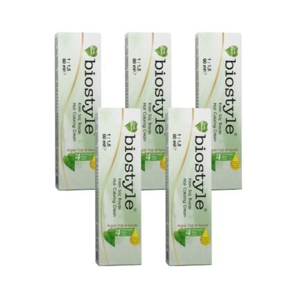 Biostyle Bitki Özlü Argan ve Keratin 0.22 Turuncu Azaltıcı 5 Adet 60 ML Saç Boyası Oksidansız