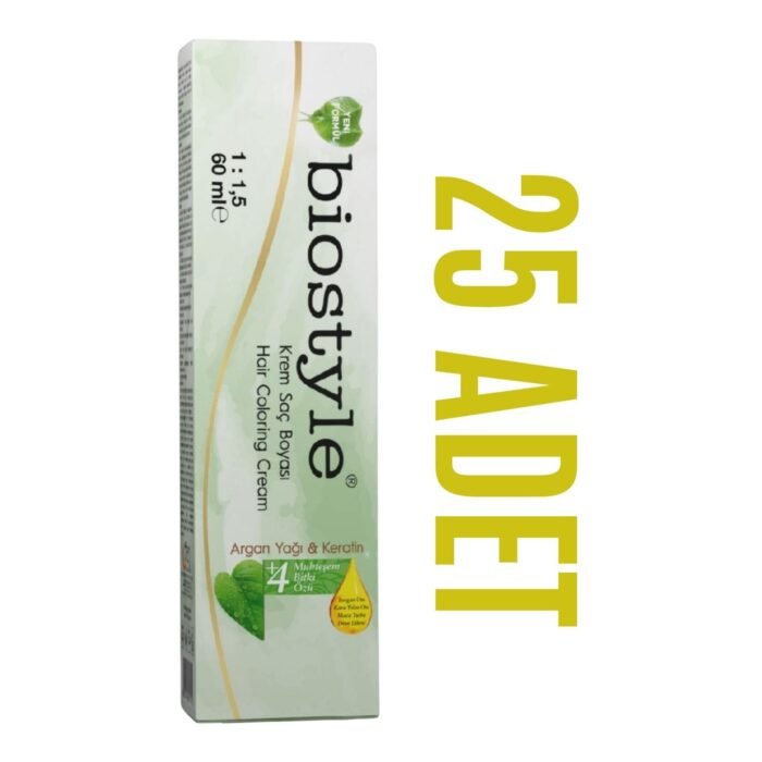 Biostyle Kuaför Seti 60 Ml 25 Adet Saç Boyası Oksidansız