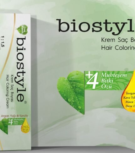Biostyle Bitki Özlü Argan ve Keratin 0.22 Turuncu Azaltıcı 2 Adet 60 ML Saç Boyası + 2 Adet Oksidan