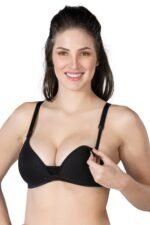 SİYAH MI Emay 1422 Modal Cotton Kaplı Emzirme Sütyen